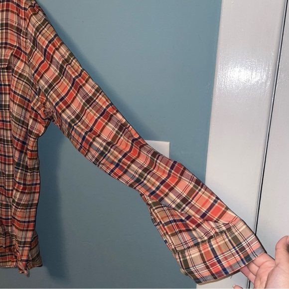 Polo by Ralph Lauren Plaid Button Up Collared Shirt with Elbow Patches Size XXL - Picture 5 of 8